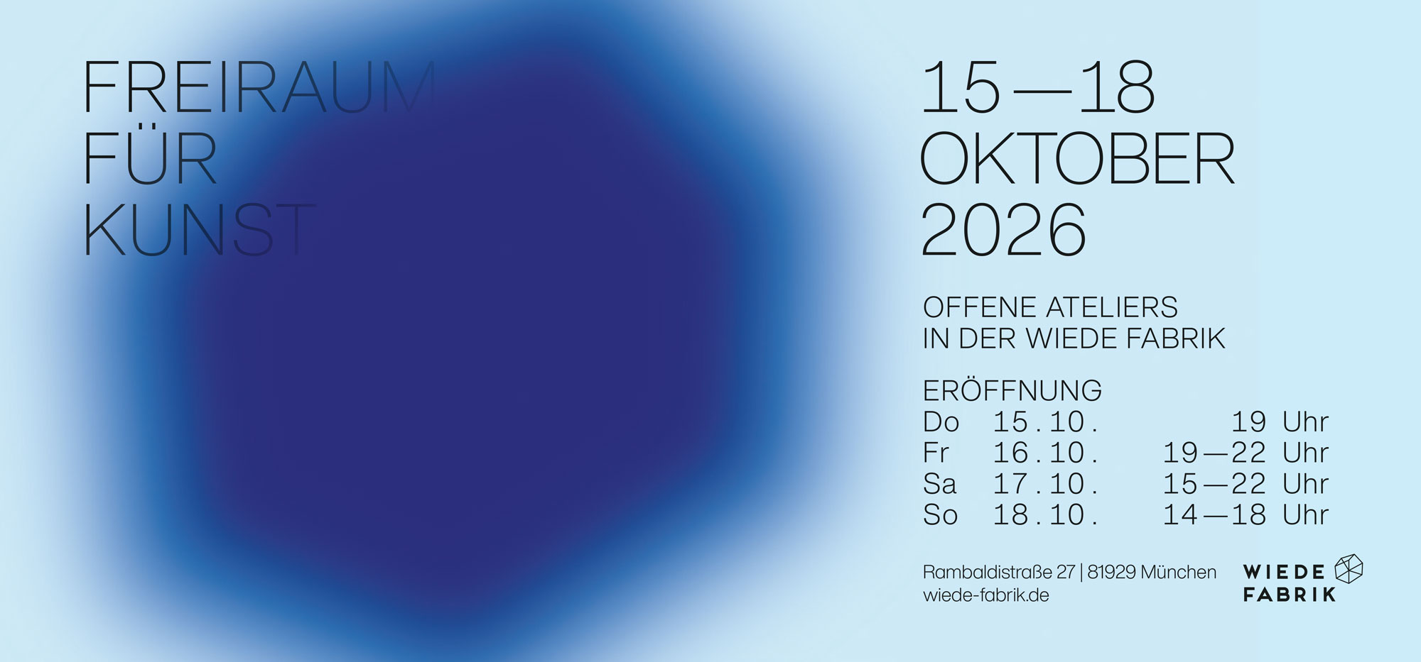 Einladung Oktober 2026 Wiede Fabrik